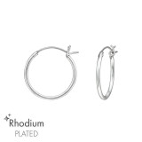 16mm - 925 Sterling Silver Hoop Earrings SD47300