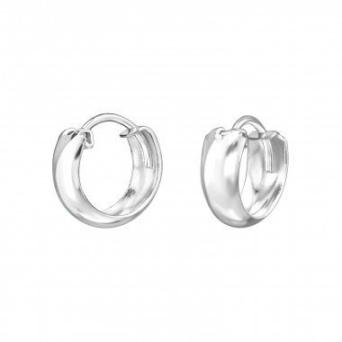 8mm - 925 Sterling Silver Hoop Earrings SD48242
