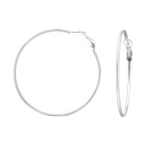 55mm - 925 Sterling Silver Hoop Earrings SD50385