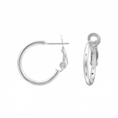 20mm - 925 Sterling Silver Hoop Earrings SD50386