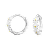 Daisy - 925 Sterling Silver Huggies SD46957