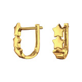 Star - 925 Sterling Silver Huggies SD49260