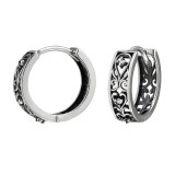 Filigree - 925 Sterling Silver Huggies SD49706