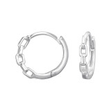 Chain Link - 925 Sterling Silver Huggies SD50032