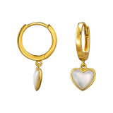 Heart - 925 Sterling Silver Huggies SD50198
