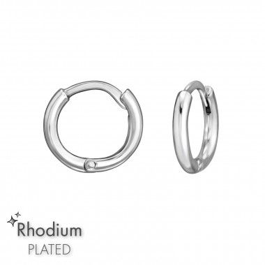 10mm - 925 Sterling Silver Huggies SD50211
