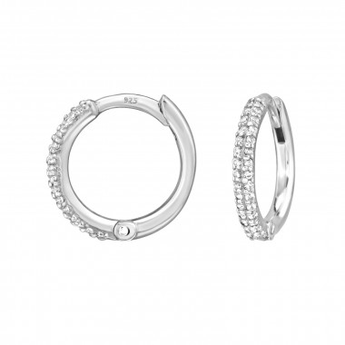 12mm - 925 Sterling Silver Huggies SD50221