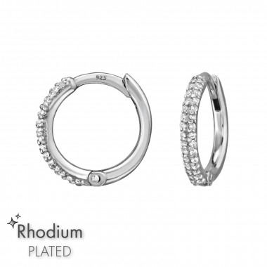 12mm - 925 Sterling Silver Huggies SD50223