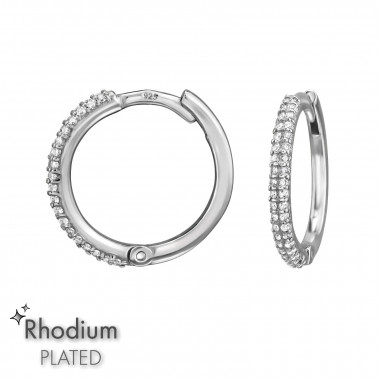 14mm - 925 Sterling Silver Huggies SD50226