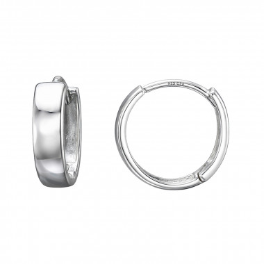 3X12Mm Huggie Hoops - 925 Sterling Silver Huggies SD50619