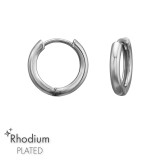 Plain - 925 Sterling Silver Huggies SD51242
