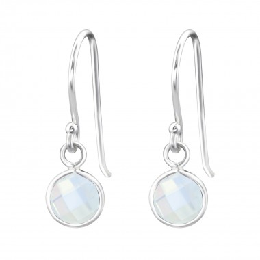 Round - 925 Sterling Silver Earrings with Gemstones SD27976