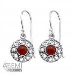 Filigree - 925 Sterling Silver Earrings with Gemstones SD30297 Filigree - 925 Sterling Silver Earrings with Gemstones SD30297