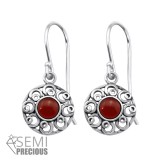 Filigree - 925 Sterling Silver Earrings with Gemstones SD30297