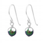 Round - 925 Sterling Silver Earrings with Pearls SD24231 Round - 925 Sterling Silver Earrings with Pearls SD24231
