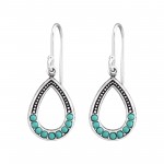 Pear - 925 Sterling Silver Earrings with Pearls SD36529 Pear - 925 Sterling Silver Earrings with Pearls SD36529