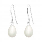 Pearl Tear - 925 Sterling Silver Earrings with Pearls SD41147