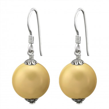 Dangle - 925 Sterling Silver Earrings with Pearls SD8835