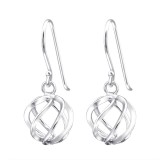 Knot - 925 Sterling Silver Simple Earrings SD14099