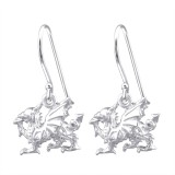 Star - 925 Sterling Silver Simple Earrings SD17983