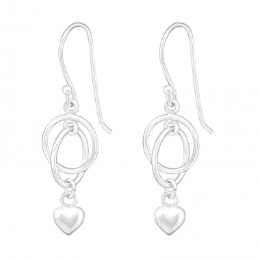 Drop - 925 Sterling Silver Simple Earrings SD18253