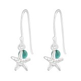 Star Fish - 925 Sterling Silver Simple Earrings SD22124
