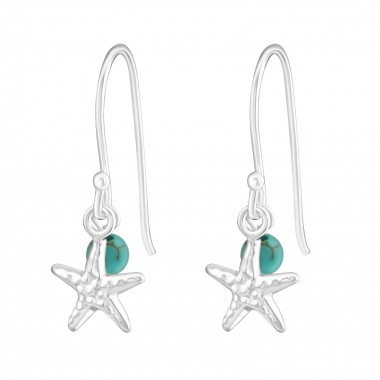 Star Fish - 925 Sterling Silver Simple Earrings SD22124