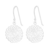 Mozaic - 925 Sterling Silver Simple Earrings SD23470