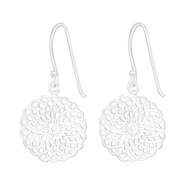 Mozaic - 925 Sterling Silver Simple Earrings SD23470