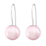 Round - 925 Sterling Silver Simple Earrings SD28363
