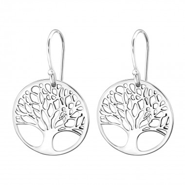 Tree Of Life - 925 Sterling Silver Simple Earrings SD29428