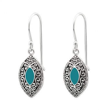 Marquise Bali - 925 Sterling Silver Simple Earrings SD30608