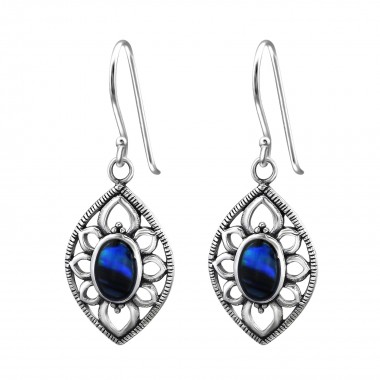 Marquise - 925 Sterling Silver Simple Earrings SD30829