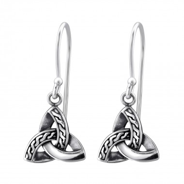 Trinity Knot - 925 Sterling Silver Simple Earrings SD31574