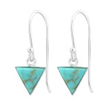 Triangle - 925 Sterling Silver Simple Earrings SD31920