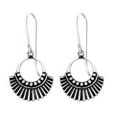 Ethnic - 925 Sterling Silver Simple Earrings SD32148