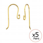 Fish Hook - 925 Sterling Silver Simple Earrings SD32673