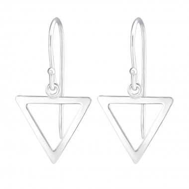 Triangle - 925 Sterling Silver Simple Earrings SD36485
