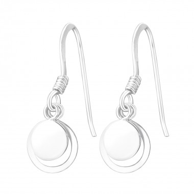 Circle - 925 Sterling Silver Simple Earrings SD37802