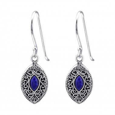 Marquise - 925 Sterling Silver Simple Earrings SD38568