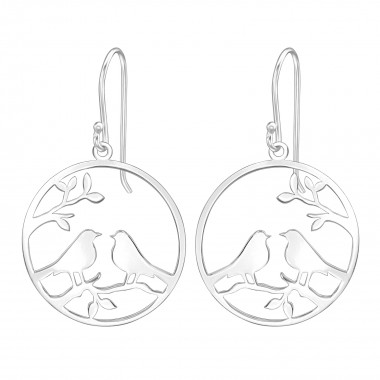 Love Birds - 925 Sterling Silver Simple Earrings SD39201