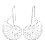 Spiral - 925 Sterling Silver Simple Earrings SD39205