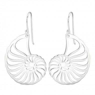 Spiral - 925 Sterling Silver Simple Earrings SD39205