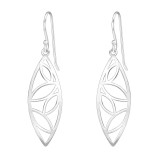 Leaves - 925 Sterling Silver Simple Earrings SD39206