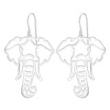 Elephant - 925 Sterling Silver Simple Earrings SD39207