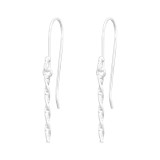 Twisted - 925 Sterling Silver Simple Earrings SD40539