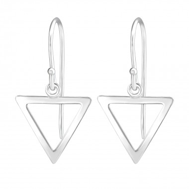 Triangle Dangle - 925 Sterling Silver Simple Earrings SD40684
