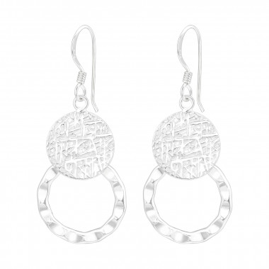 Circle - 925 Sterling Silver Simple Earrings SD41626