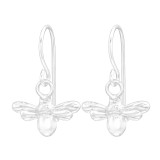 Bee - 925 Sterling Silver Simple Earrings SD42969