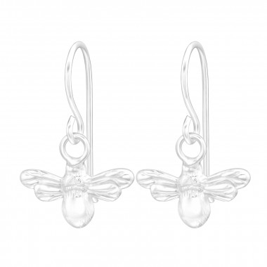 Bee - 925 Sterling Silver Simple Earrings SD42969